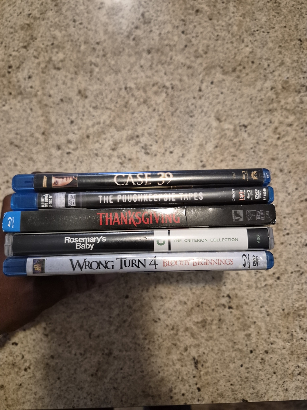 Assorted Horror Movie Blu-ray & DVD Collection - Black
